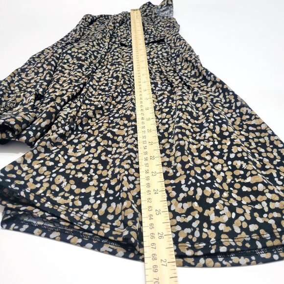 Cocomo Womens Roll Tab Sleeve Popover Top Size XL Art To Wear Speckled Print - Picture 7 of 9